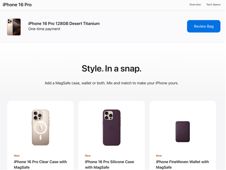 AppleCare+ Coverage styles