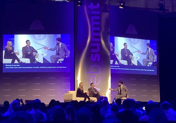 Conversation on the WebSummit19 stage